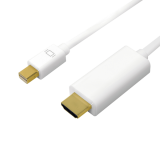 Laidas DisplayPort mini - HDMI v1.2 (K-K) 4K (30Hz) gold 3m Logilink